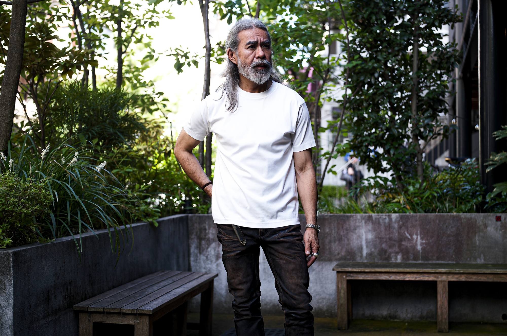 ISAMU KATAYAMA BACKLASH The Line "T-268" Crew Neck T-shirt WHITE 2025春夏 【ご予約開始】 イサムカタヤマバックラッシュ クルーネックTシャツ スーピマコットン 半袖Tシャツ ホワイト 愛知 名古屋 Alto e Diritto altoediritto アルトエデリット