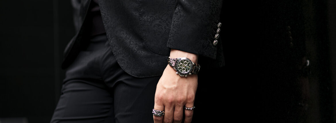 Balvenie Wilhelm “No.10” ARABESQUE JACKET 925 SILVER BLACK × Balvenie Wilhelm “Mk.I” Watch Bracelet 925 SILVER × Balvenie Wilhelm “VALIANT RING” 925 SILVER × Balvenie Wilhelm “MATILDA RING” 925 SILVERのイメージ