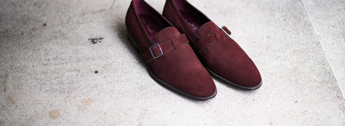 ENZO BONAFE "ART.EB-44" SLIP ON SUPER BUCK BORDEAUX 2024 エンツォボナフェ スリップオン スーパーバック ボルドー 愛知 名古屋 Alto e Diritto altoediritto アルトエデリット オーダー会 受注会