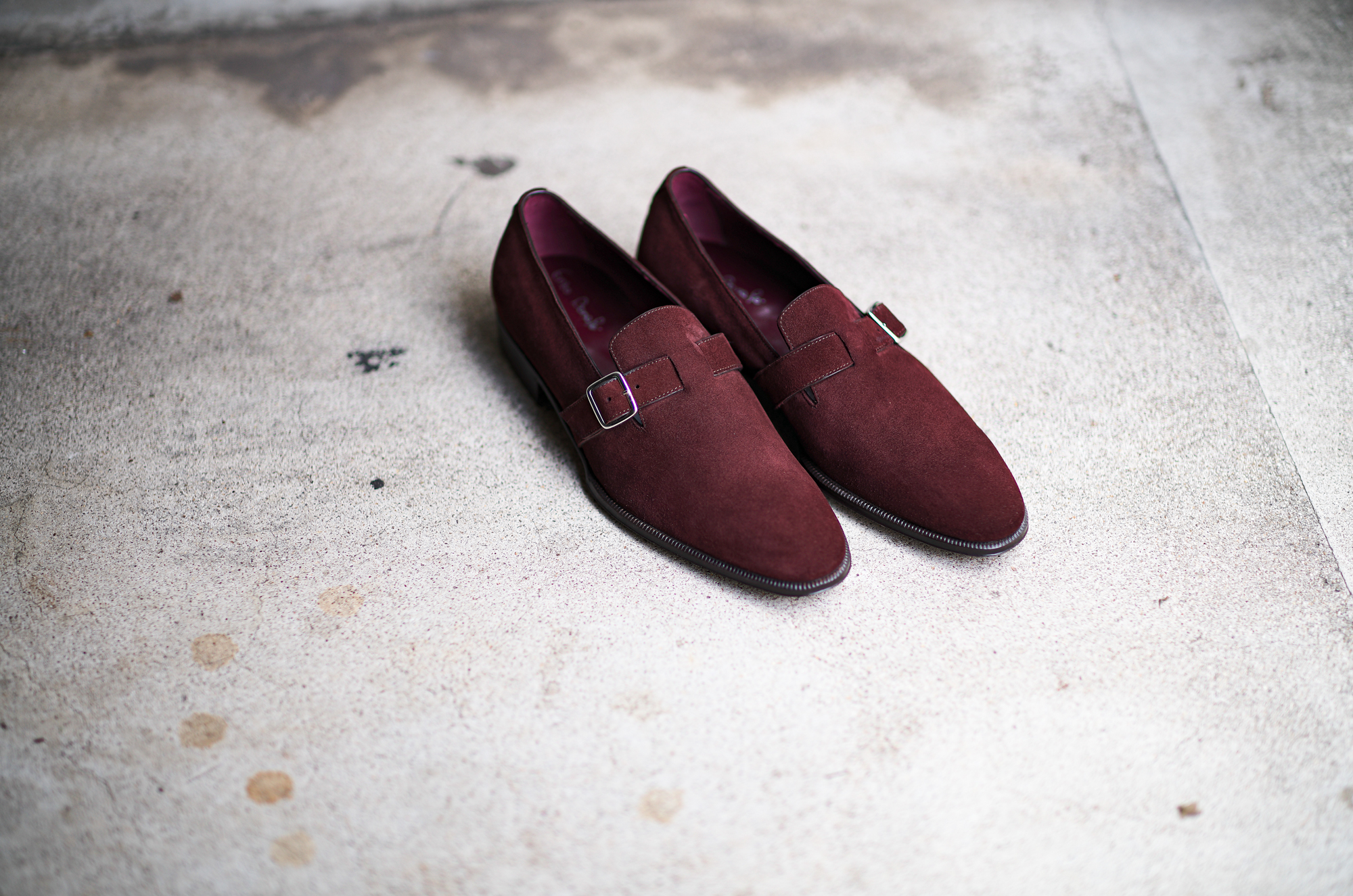 ENZO BONAFE "ART.EB-44" SLIP ON SUPER BUCK BORDEAUX 2024 エンツォボナフェ スリップオン スーパーバック ボルドー 愛知 名古屋 Alto e Diritto altoediritto アルトエデリット オーダー会 受注会