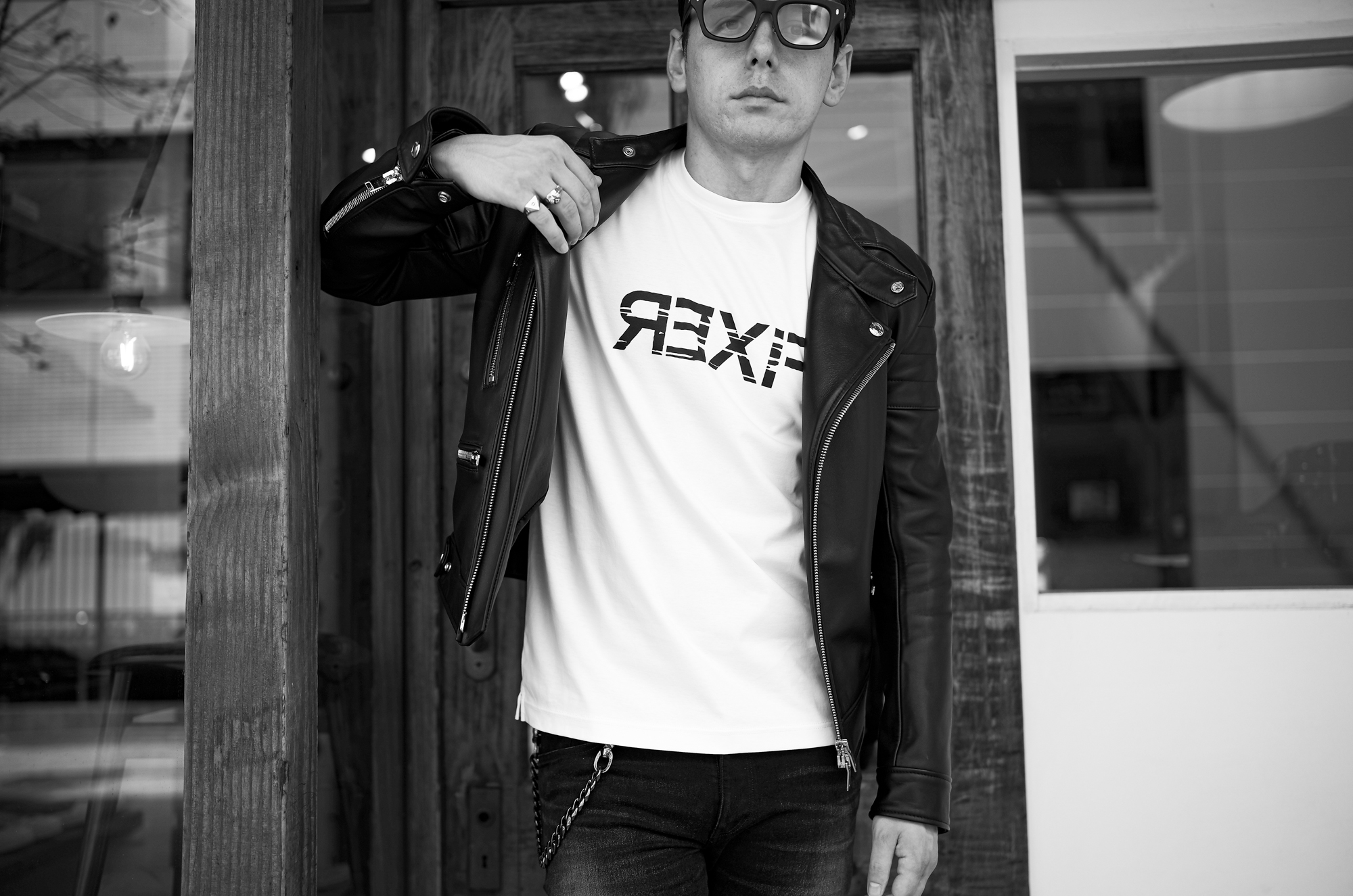 FIXER × CASABLANCA SPECTACLES "SUBPOP" 925 SILVER MATTE BLACK  // FIXER "F7" Cow Leather BLACK // FIXER FTS-10 Reverse Print WHITE // FIXER "SKULL RING" 925 STERLING SILVER // FIXER "ILLUMINATI EYES RING" 925 STERLING SILVER // FIXER "FWC-01" ILLUMINATI EYES WALLET CHAIN 2CLIP 925 STERLING SILVER BLACK RHODIUM // ISAMU KATAYAMA BACKLASH × FIXER FIX-2117-02 BLACK カサブランカスペクタクルス サブポップ フィクサー エフセブン カウレザー リバースプリント ブラック スカルリング 925シルバー イルミナティアイズリング イルミナティウォレットチェーン ブラックロジウム イサムカタヤマバックラッシュ デニムパンツ 愛知 名古屋 Alto e Diritto altoediritto アルトエデリット