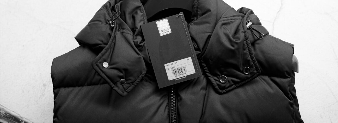 MOORER FIRE-WK Nylon Down Vest NERO 2024AW 【size,58】 ムーレー ファイヤー ナイロンダウンベスト ブラック 愛知 名古屋 Alto e Diritto altoediritto アルトエデリット