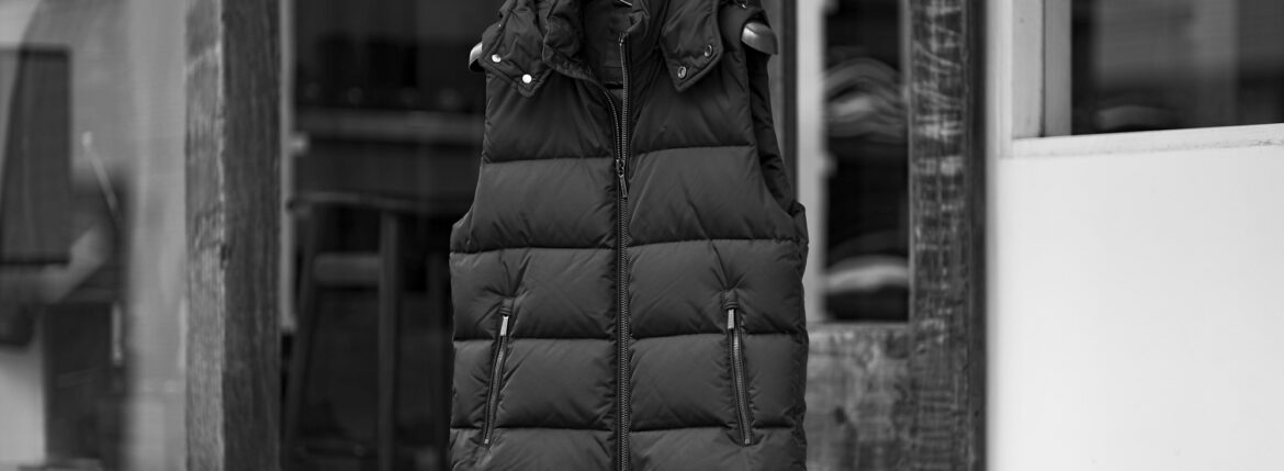 MOORER (ムーレー) FIRE-WK (ファイヤー) Nylon Down Vest ナイロン ダウンベスト NERO (ブラック) Made in italy (イタリア製) 2024秋冬新作 【入荷しました】【フリー分発売開始】 愛知　名古屋 Alto e Diritto altoediritto アルトエデリット