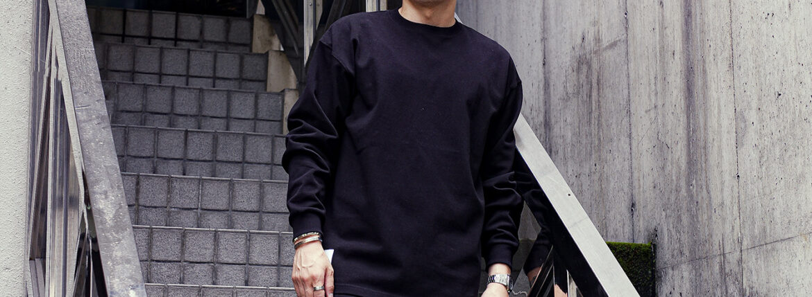 Volturno (ヴォルトゥルノ) Heavy oz Long sleeve Tshirt ヘビーオンス ルーズフィット ロング Tシャツ BLACK (ブラック) 愛知 名古屋 Alto e Diritto altoediritto アルトエデリット