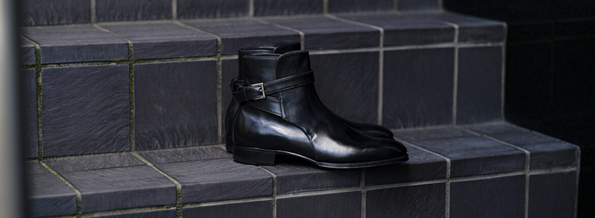 ENZO BONAFE エンツォボナフェ ART.EB-13 Jodhpur Boots Du Puy Vitello デュプイ社ボックスカーフ ジョッパーブーツ NERO (ブラック) made in italy イタリア製 2024秋冬 愛知 名古屋 altoediritto アルトエデリット ブーツ レザーブーツ enzobonafe EB13