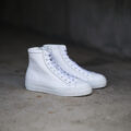 PELLICO SUNNY (ペリーコサニー) “LOTUS” HIGH CUT LEATHER SNEAKER ハイカット ジップアップ レザー スニーカー BIANCO (ホワイトカーフ×ホワイト) 2024秋冬新作 【Alto e Diritto 別注】【Special Model】のイメージ