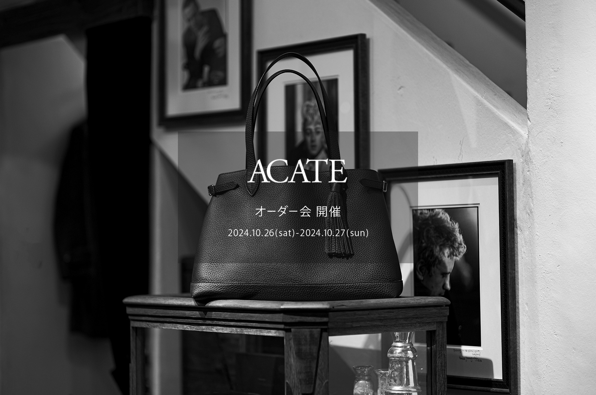 【ACATE / アカーテ・オーダー会開催 / 2024.10.26(sat)-2024.10.27(sun)】 ACATE × cuervo bopoha (アカーテ × クエルボ ヴァローナ)  バック BAG  KARIF (カリフ) Montblanc leather (モンブランレザー) トートバッグ レザーバッグ GHIBLI (ギブリ) Shrink leather (シュリンクレザー) シュリンクカーフ トートバッグ レザーバッグ 愛知 名古屋 Alto e Diritto altoediritto アルトエデリット