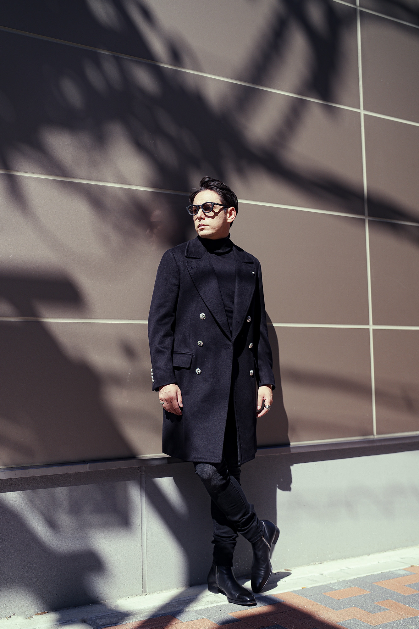 Balvenie Wilhelm (バルヴェニー ヴィルヘルム) No.09 DOUBLE BREASTED POLO COAT 925 SILVER (ナンバー ナイン ダブルブレスト ポロコート 925シルバー) カシミヤ ポロコート BLACK (ブラック) 愛知 名古屋 Alto e Diritto altoediritto アルトエデリット CASHMERE