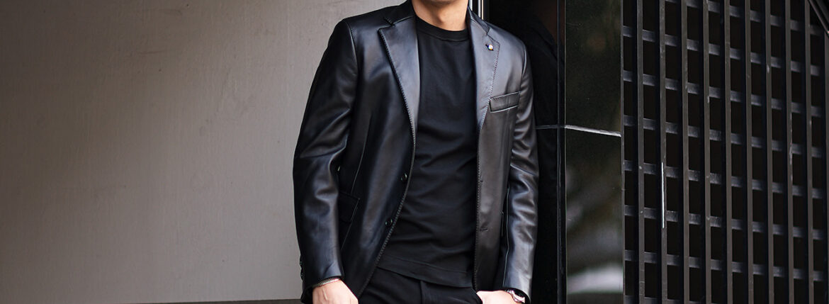 BELVEST (ベルベスト) 3B LAMB NAPPA LEATHER SINGLE JACKET 2PATCH ラムナッパレザー ジャケット BLACK (ブラック) Made in italy (イタリア製) 2023秋冬新作 【入荷しました】【フリー分発売開始】愛知 名古屋 Alto e Diritto altoediritto アルトエデリット