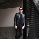 BELVEST (ベルベスト) 3B LAMB NAPPA LEATHER SINGLE JACKET 2PATCH ラムナッパレザー ジャケット BLACK (ブラック) Made in italy (イタリア製) 2023秋冬新作 【入荷しました】【フリー分発売開始】愛知 名古屋 Alto e Diritto altoediritto アルトエデリット