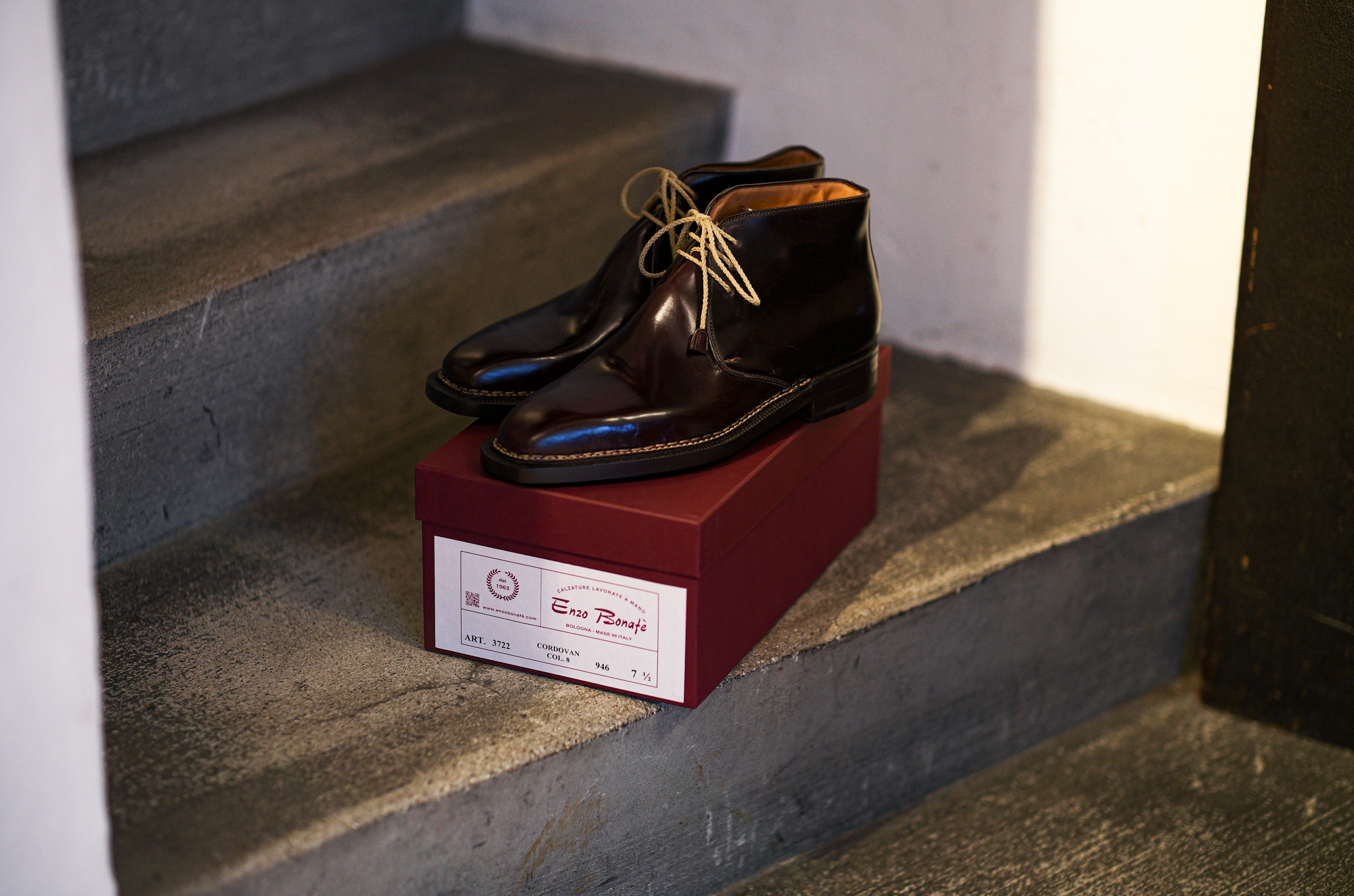 ENZO BONAFE "ART.3722" Chukka boots Cordovan Leather No.8 エンツォボナフェ チャッカブーツ コードバン 納品 2024年 愛知 名古屋 Alto e Diritto altoediritto アルトエデリット