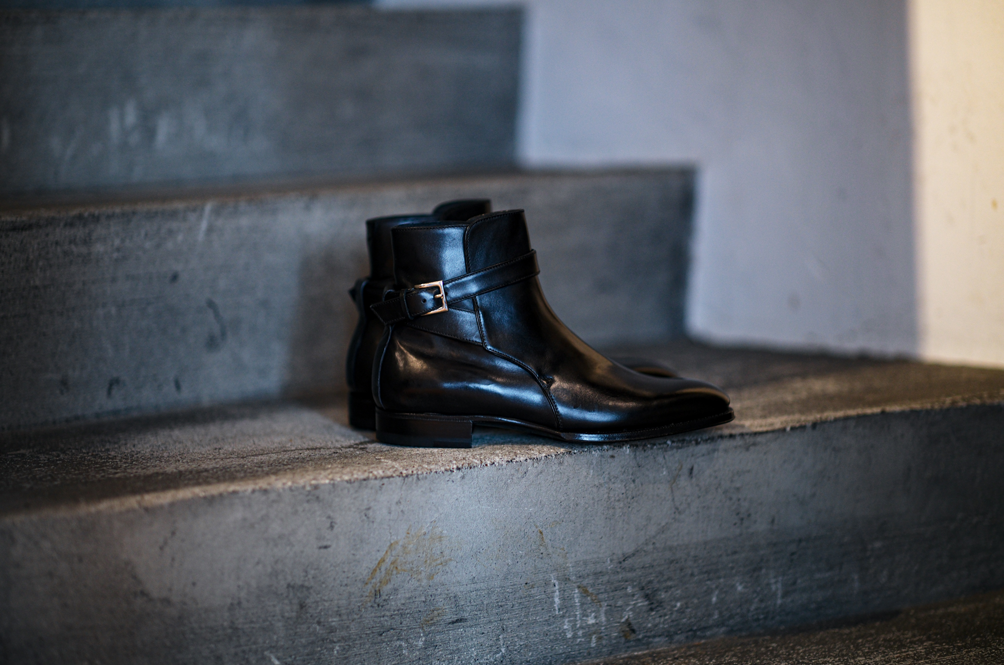 ENZO BONAFE エンツォボナフェ ART.EB-13 Jodhpur Boots Du Puy Vitello デュプイ社ボックスカーフ ジョッパーブーツ NERO (ブラック) made in italy イタリア製 2024秋冬 愛知 名古屋 altoediritto アルトエデリット ブーツ レザーブーツ enzobonafe EB13