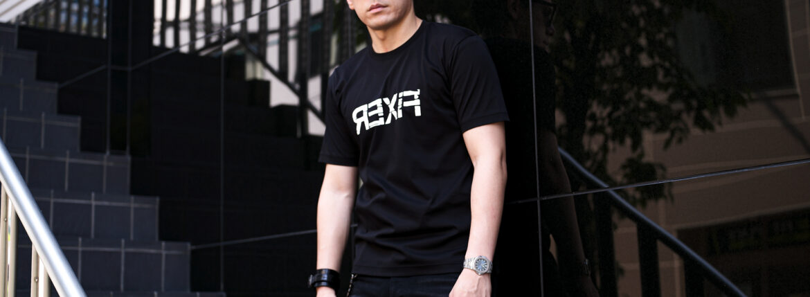 FIXER (フィクサー) FTS-10 Reverse Print T-shirt リバースプリント Tシャツ BLACK (ブラック) 【ご予約開始】【2024.10.04(Fri)～2024.10.20(Sun)】愛知 名古屋 Alto e Diritto altoediritto アルトエデリット