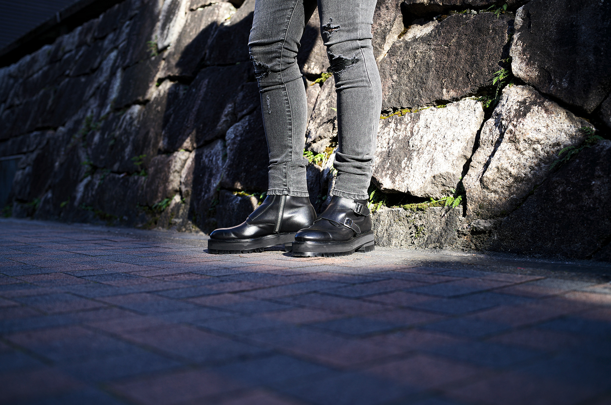 FIXER (フィクサー) FBT-01 TRIPLE STRAP BOOTS トリプルストラップブーツ BLACK (ブラック) 愛知 名古屋 Alto e Diritto altoediritto アルトエデリット レザーブーツ