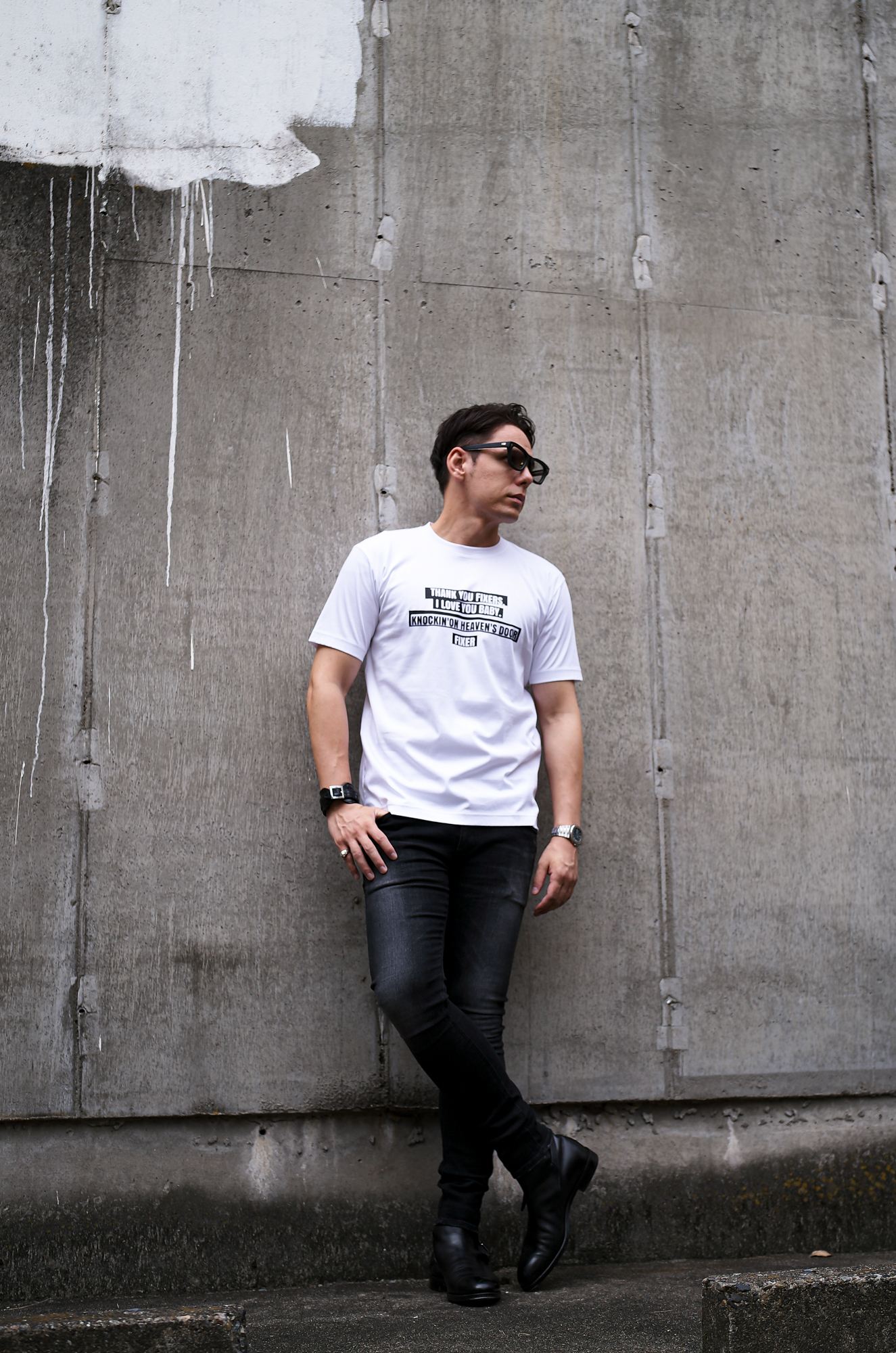 FIXER (フィクサー) FTS-11 FIXER US TOUR 1988-1989 ツアー Tシャツ WHITE (ホワイト) フィクサー エフティーエス ブラック 愛知 名古屋 Alto e Diritto altoediritto アルトエデリット