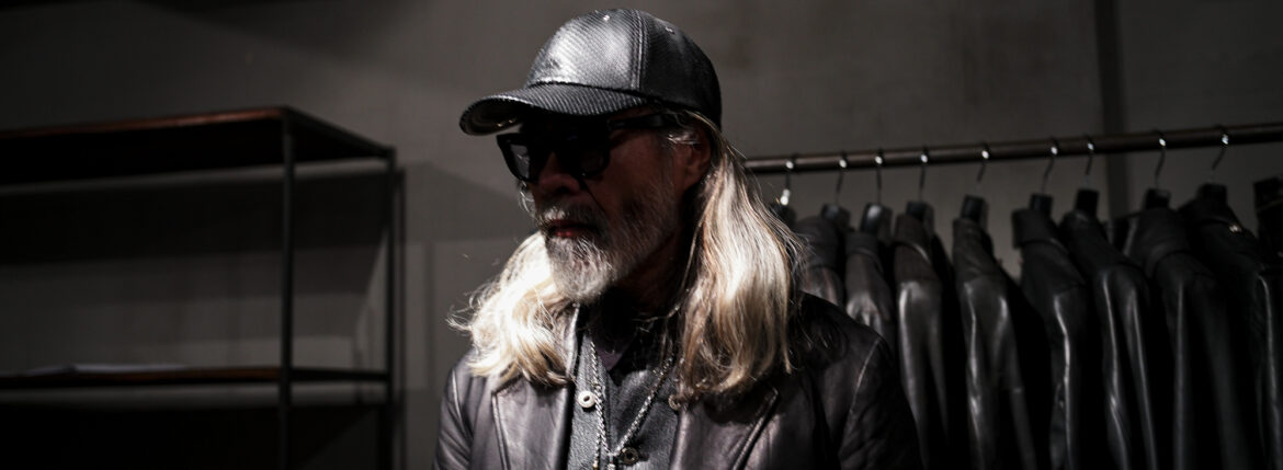 ISAMU KATAYAMA BACKLASH The Line "T-284" 925 STERLING SILVER PYTHON LEATHER CAP BLACK 2025 【ご予約開始】 イサムカタヤマバックラッシュ ザライン 925シルバー 愛知 名古屋 Alto e Diritto altoediritto アルトエデリット パイソン キャップ レザーキャップ