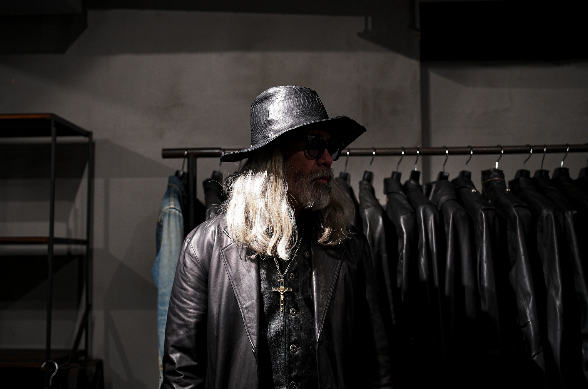 ISAMU KATAYAMA BACKLASH The Line "T-283" 925 STERLING SILVER PYTHON LEATHER HAT BLACK 2025 イサムカタヤマバックラッシュ ザライン 925シルバー 愛知 名古屋 Alto e Diritto altoediritto アルトエデリット パイソン ハット レザーハット