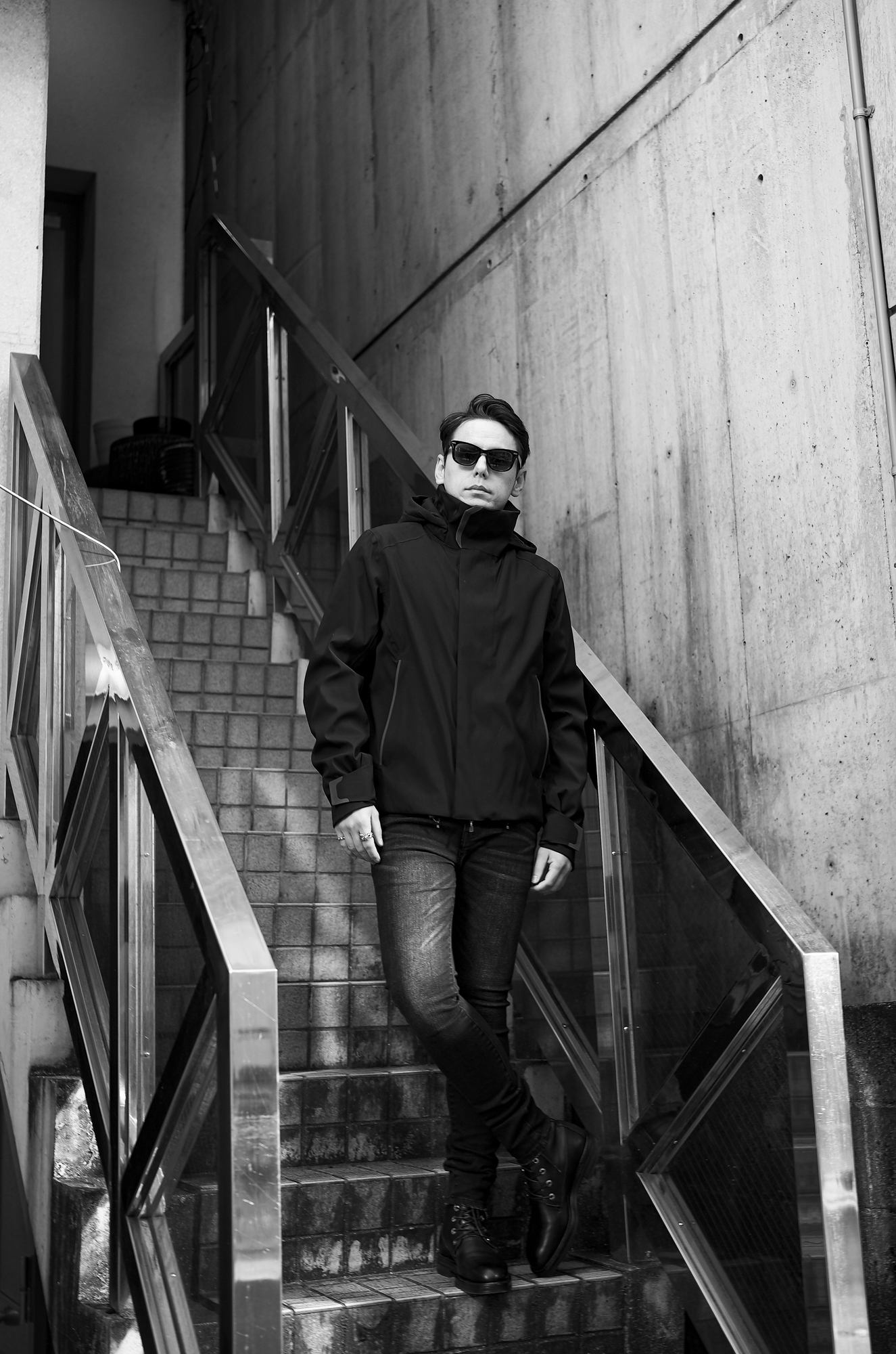 SEASE (シーズ) INDREN JACKET ストレッチウールナイロン パッティング フーディ ジャケット BLACK (ブラック) Made in italy (イタリア製) 2024秋冬新作 愛知 名古屋 Alto e Diritto altoediritto アルトエデリット