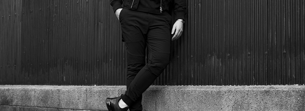 Volturno (ヴォルトゥルノ) Brushed Back Slim Fit Easy Cargo Rib Pants ブラッシュバック スリムフィット イージー カーゴ リブ パンツ BLACK (ブラック) 2023秋冬 【ご予約開始】愛知 名古屋 Alto e Diritto altoediritto アルトエデリット