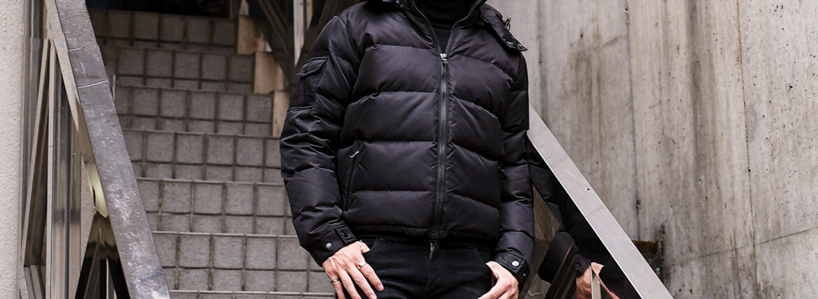 Volturno (ヴォルトゥルノ) Nylon Down Jacket ナイロン ダウンジャケット BLACK (ブラック) 愛知 名古屋 Alto e Diritto altoediritto アルトエデリット