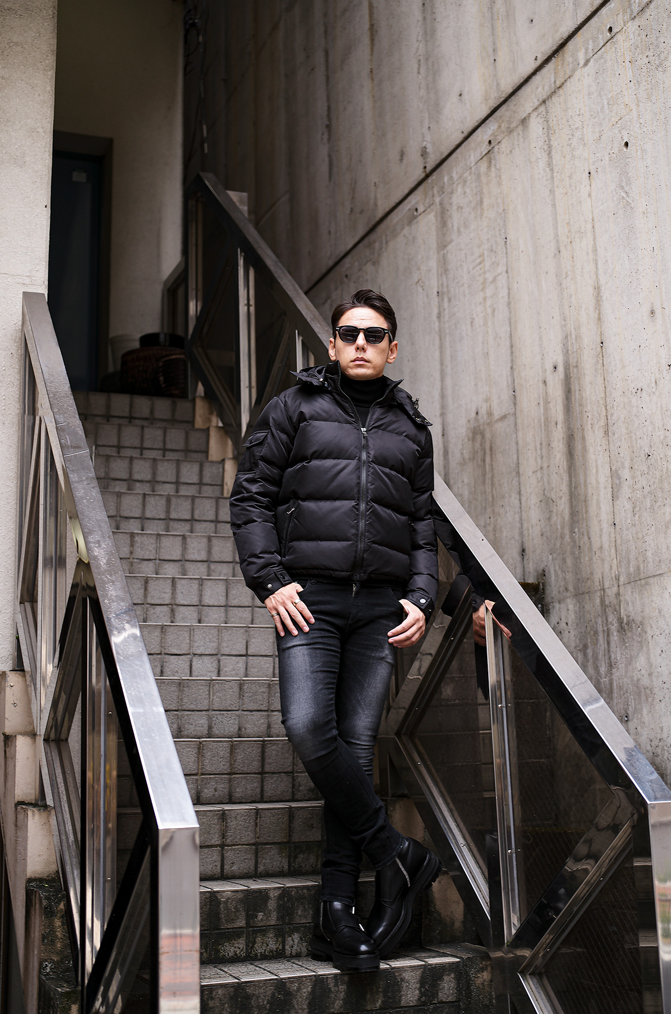 Volturno (ヴォルトゥルノ) Nylon Down Jacket ナイロン ダウンジャケット BLACK (ブラック) 愛知 名古屋 Alto e Diritto altoediritto アルトエデリット