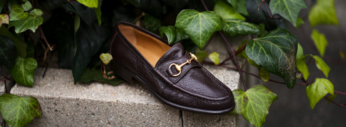 ENZO BONAFE “ART.2695V/C” Horse Bit Loafer PECCARY DARK BROWNのイメージ