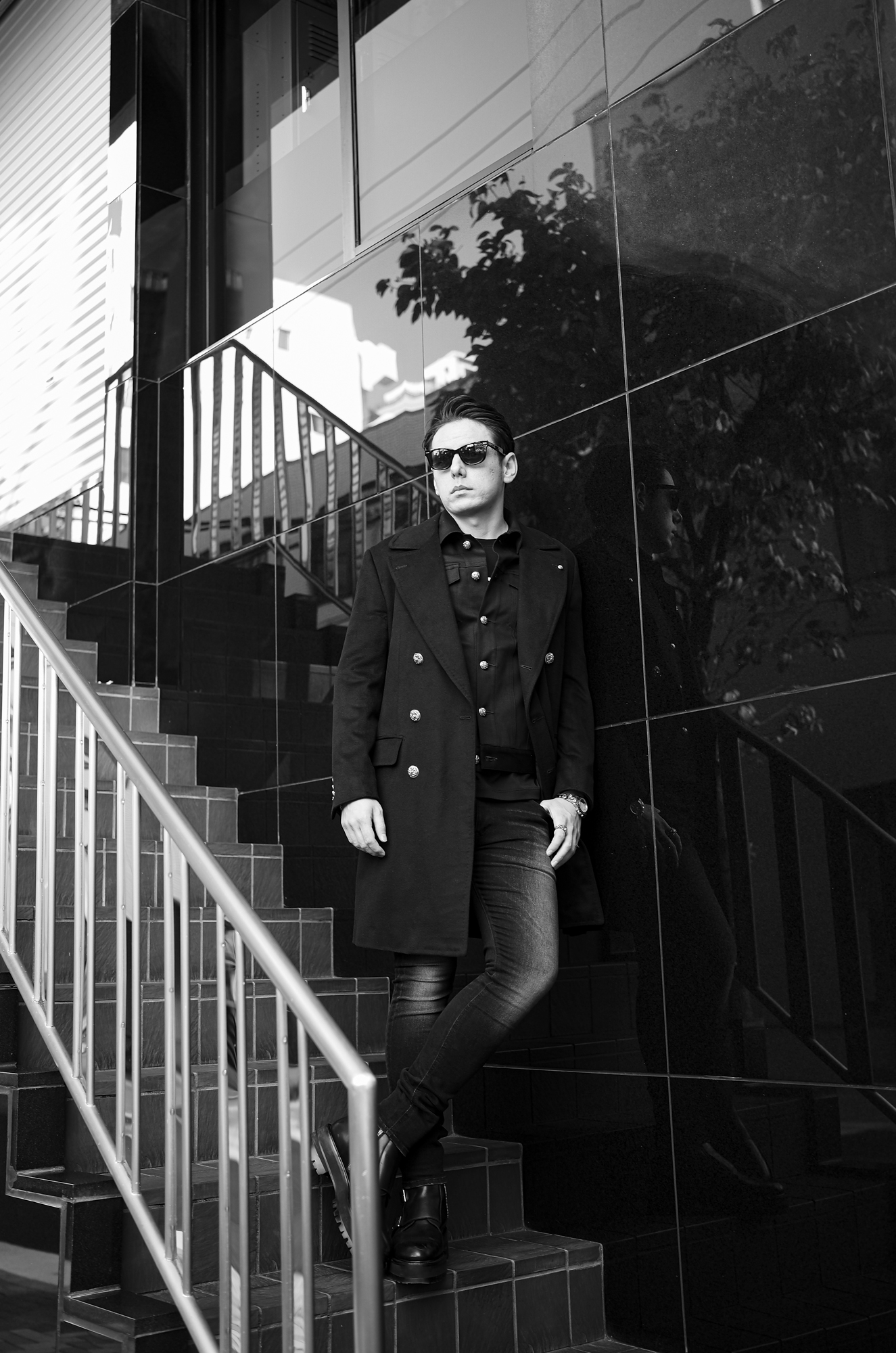 FIXER "BLACK PANTHER" 925 STERLING SILVER BLACK // Balvenie Wilhelm "No.09" CASHMERE DOUBLE BREASTED POLO COAT 925 SILVER BLACK // Balvenie Wilhelm "No.13" TRACKER JACKET 925 SILVER BLACK // ISAMU KATAYAMA BACKLASH × FIXER "FIX-2117-02" Stretch Skinny Denim Pants BLACK // FIXER "FBT-01" TRIPLE STRAP BOOTS BLACK // Balvenie Wilhelm "Mk.I" Watch Bracelet 925 SILVER // Balvenie Wilhelm "VALIANT RING" 925 SILVER フィクサー ブラックパンサー 925シルバー バルヴェニーヴィルヘルム カシミヤ ポロコート トラッカージャケット イサムカタヤマバックラッシュ デニム コラボデニム トリプルストラップブーツ ウォッチブレスレット ヴァリアントリング 愛知 名古屋 Alto e Diritto altoediritto アルトエデリット