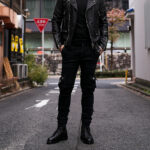 PRISONER (プリズナー) ID1115 SLIM TAPERED CARGO PANTS 925 SILVER (ID1115 スリム テーパード カーゴパンツ 925シルバー) ストレッチ カーゴパンツ BLACK (ブラック・02) 愛知 名古屋 Alto e Diritto altoediritto アルトエデリット