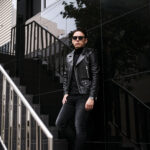 SAINT LAURENT (サンローラン) L01 MOTORCYCLE JACKET (モーターサイクルジャケット) ラムレザー ダブル ライダース ジャケット BLACK(ブラック) Made in italy (イタリア製) 2023秋冬新作 愛知 名古屋 Alto e Diritto altoediritto アルトエデリット レザージャケット