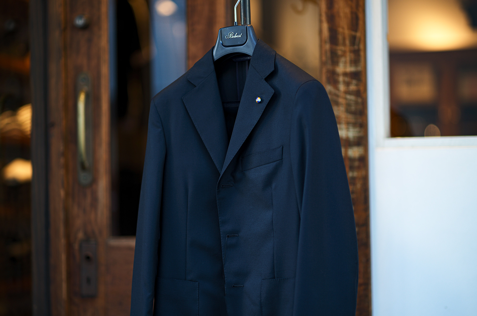 BELVEST "MADE TO MEASURE" JACKET IN THE BOX ART.1254/78 WOOL HOP SACK BLACK 2025 ベルベスト ウールホップサック ジャケット ブラック ジャケットインザボックス 受注会 オーダー会 愛知 名古屋 Alto e Diritto altoediritto アルトエデリット