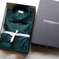 BORRIELLO “MADE TO MEASURE” NEW YORK Popeline Stretch GREEN 2025のイメージ