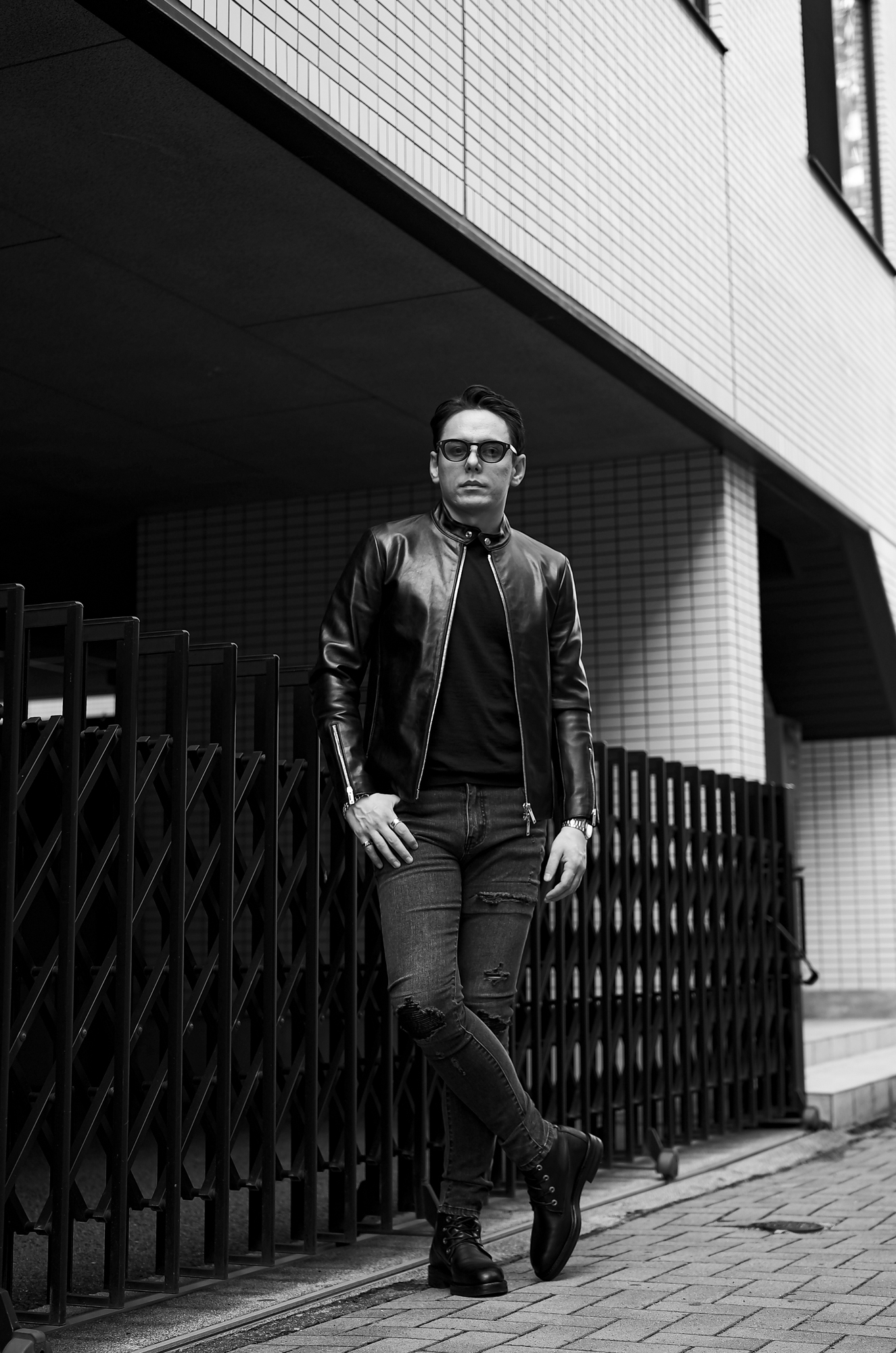 cuervo bopoha (クエルボ ヴァローナ) Satisfaction Leather Collection (サティスファクション レザー コレクション) RICHARD (リチャード) LAMB LEATHER (ラムレザー) シングル ライダース ジャケット BLACK (ブラック) MADE IN JAPAN (日本製) 愛知 名古屋 Alto e Diritto altoediritto アルトエデリット