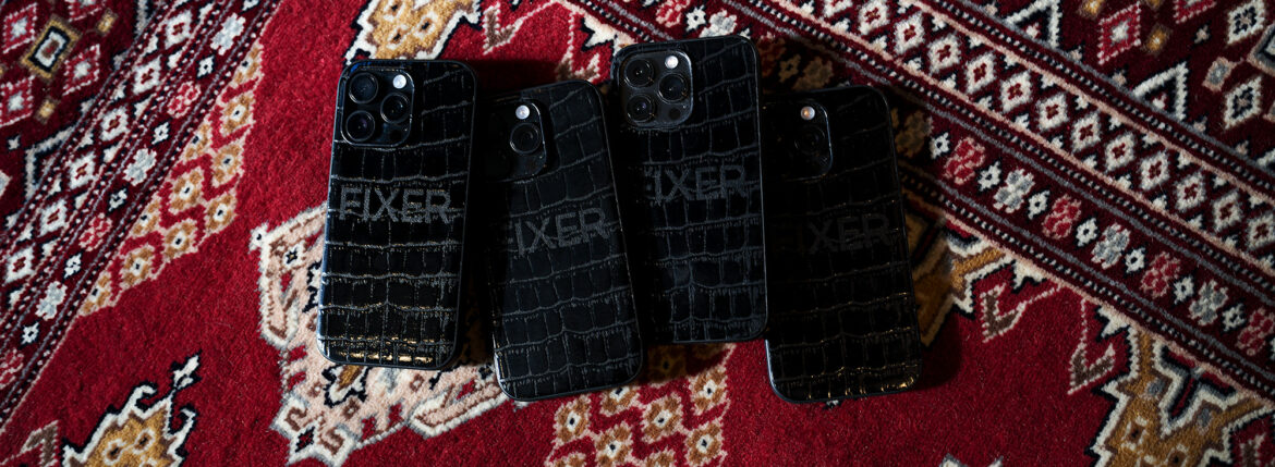 FIXER Crocodile iPhone Case ALL BLACK フィクサー クロコダイル オールブラック 愛知　名古屋 Alto e Diritto altoediritto アルトエデリット