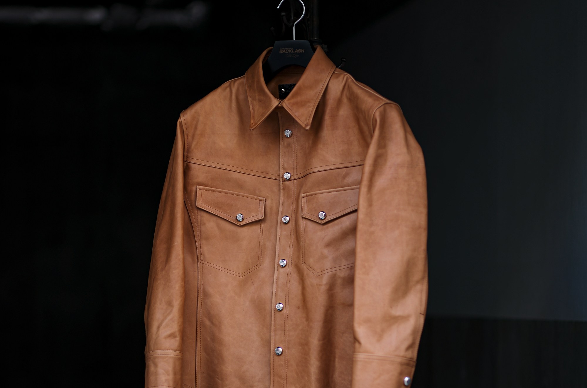 ISAMU KATAYAMA BACKLASH The Line "T-254AL" 925 STERLING SILVER INCAS CALF LEATHER SHIRTS BEIGE 2025 イサムカタヤマバックラッシュ ザライン 925シルバー インカスカーフ イタリーカーフ ベージュ 愛知　名古屋 Alto e Diritto altoediritto アルトエデリット