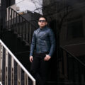 TOM FORD (トムフォード) NAPPA GRAIN LEATHER ZIP BIKER (ナッパ グレイン レザー ジップ バイカー) ラムレザー セミダブル ライダース ジャケット DARK TEAL (ダークティール) Made in italy (イタリア製)のイメージ