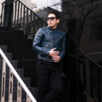 TOM FORD (トムフォード) NAPPA GRAIN LEATHER ZIP BIKER (ナッパ グレイン レザー ジップ バイカー) ラムレザー セミダブル ライダース ジャケット DARK TEAL (ダークティール) Made in italy (イタリア製) トムフォード グレインレザー ジップバイカー ダークティール ダブルライダース　セミダブルライダース　レザージャケット ライダースジャケット 愛知 名古屋 Alto e Diritto altoediritto アルトエデリット 新色 入荷