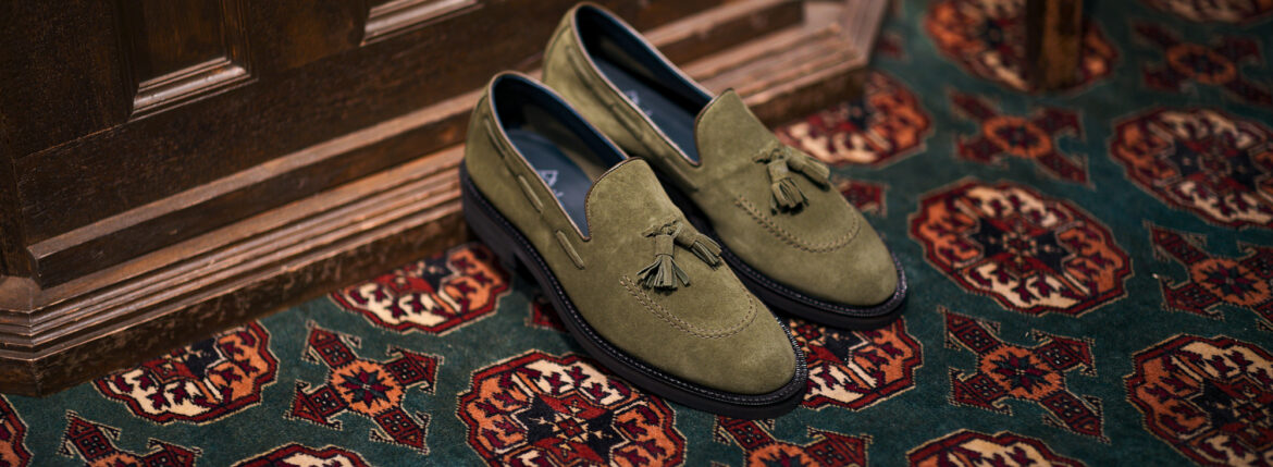 WH "WHSCT-0500S ILCEA Tassel Loafer OLIVE GREEN 2025【Size 7】 ダブルエイチ タッセルローファー オリーブグリーン 愛知　名古屋 Alto e Diritto altoediritto アルトエデリット