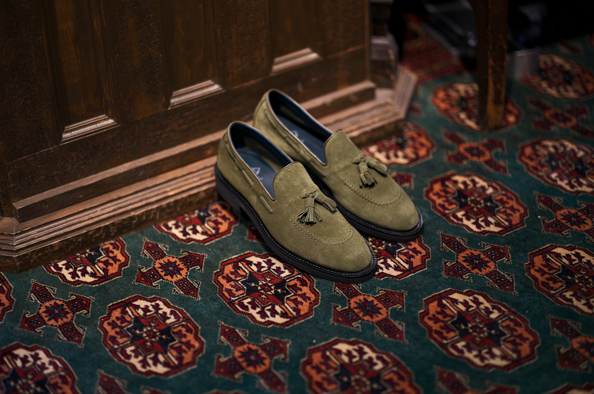 WH "WHSCT-0500S ILCEA Tassel Loafer OLIVE GREEN 2025【Size 7】 ダブルエイチ タッセルローファー オリーブグリーン 愛知　名古屋 Alto e Diritto altoediritto アルトエデリット