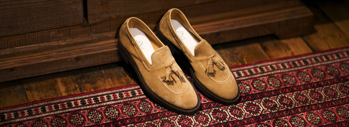 WH "WHSCT-0500S ILCEA Tassel Loafer SABBIA 2025【Size 7.5】ダブルエイチ タッセルローファー ベージュ 愛知　名古屋 Alto e Diritto altoediritto アルトエデリット