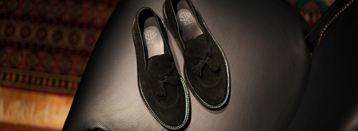 WH "WHSCT-0500S JANUS CALF Tassel Loafer BLACK 2025【Size 6】 ダブルエイチ タッセルローファー ブラック 愛知　名古屋 Alto e Diritto altoediritto アルトエデリット