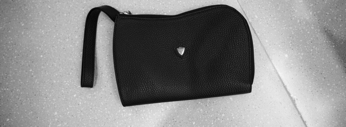 CHAMBORD SELLIER “PETIT ANGES” KAMPUR LEATHER POUCH NOIR 2025AWのイメージ