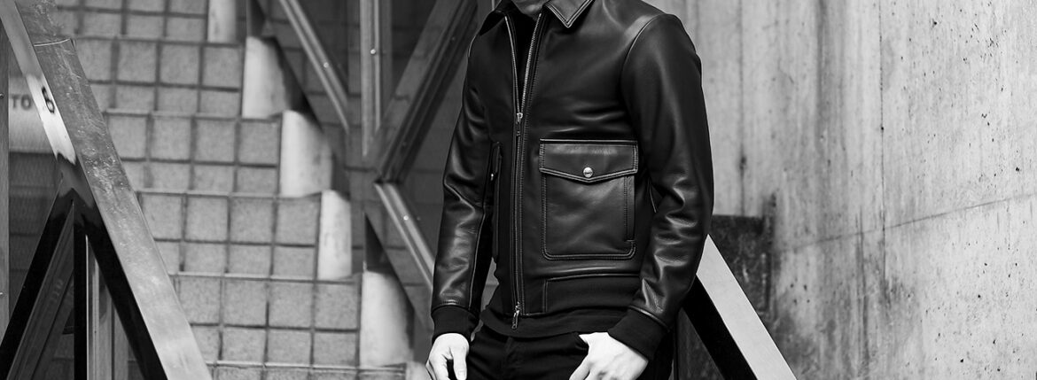 FIXER "F11" A2 FLIGHT JACKET Cow Leather BLACK フィクサー フライトジャケット カウレザー ブラック 愛知 名古屋 Alto e Diritto altoediritto アルトエデリット レザージャケット ライダースジャケット