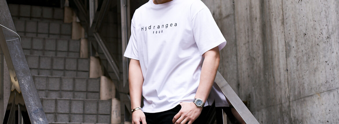 Four Hydrangea (フォーハイドランジア) Logo T-Shirts ロゴTシャツ WHITE (ホワイト) 【ご予約受付中】【2025.3.10(Mon)～2025.3.30(Sun)】のイメージ