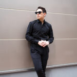 ISAIA (イザイア) Pointed collar shirt (ポインテッドカラー シャツ) コットンポプリン ポインテッドカラー シャツ BLACK (ブラック) Made in italy (イタリア製) 2025 愛知 名古屋 Alto e Diritto altoediritto アルトエデリット