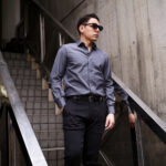 ISAIA (イザイア) Pointed collar shirt (ポインテッドカラー シャツ) コットンポプリン ポインテッドカラー シャツ GRAY (グレー) Made in italy (イタリア製) 2025 愛知 名古屋 Alto e Diritto altoediritto アルトエデリット