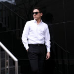 ISAIA (イザイア) Pointed collar shirt (ポインテッドカラー シャツ) コットンポプリン ポインテッドカラー シャツ WHITE (ホワイト) Made in italy (イタリア製) 2025 愛知 名古屋 Alto e Diritto altoediritto アルトエデリット