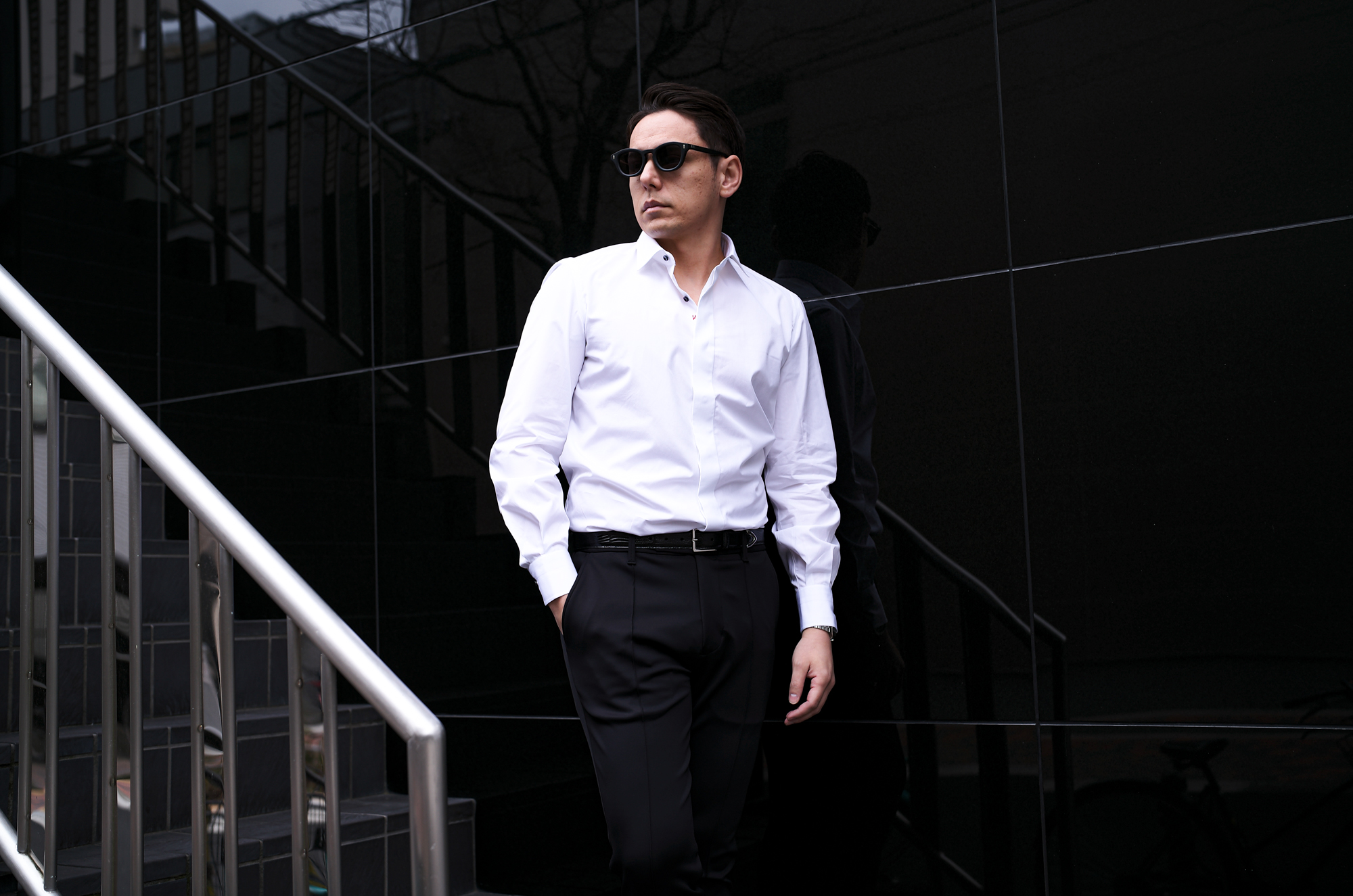 ISAIA (イザイア) Pointed collar shirt (ポインテッドカラー シャツ) コットンポプリン ポインテッドカラー シャツ WHITE (ホワイト) Made in italy (イタリア製) 2025 愛知 名古屋 Alto e Diritto altoediritto アルトエデリット