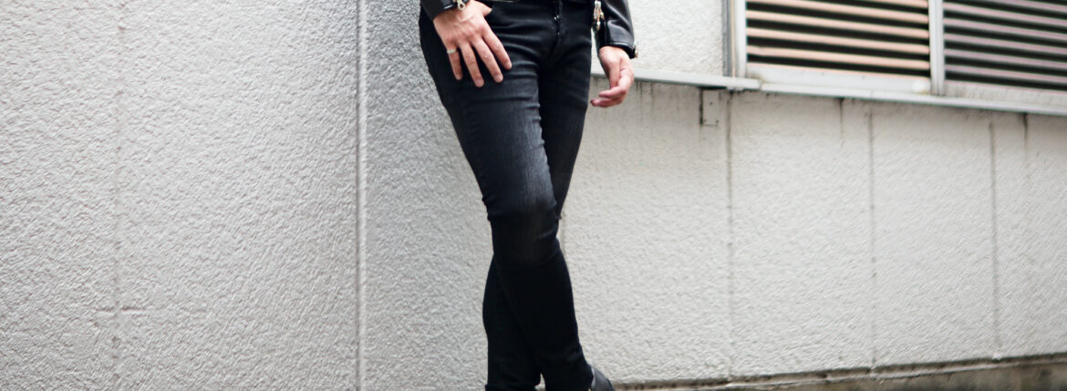 PRISONER (プリズナー) ID5511 SKINNY JEANS 925 SILVER (ID5511 スキニー ジーンズ 925シルバー) スキニー ストレッチ デニムパンツ BLACK (ブラック・02)のイメージ