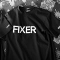 ROLL × FIXER FTS-12 “FIXER” Logo Print T-shirt BLACKのイメージ