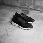 WH (ダブルエイチ) WHA-0001 FASTER Last (ファスター ラスト) FRENCH KIP LEATHER SNEAKERS フレンチキップ レザー スニーカー BLACK × WHITE (ブラック × ホワイト) MADE IN JAPAN (日本製) 2025 【ご予約開始】愛知 名古屋 Alto e Diritto altoediritto アルトエデリット